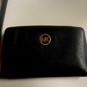 Michael Kors Black Wristlet